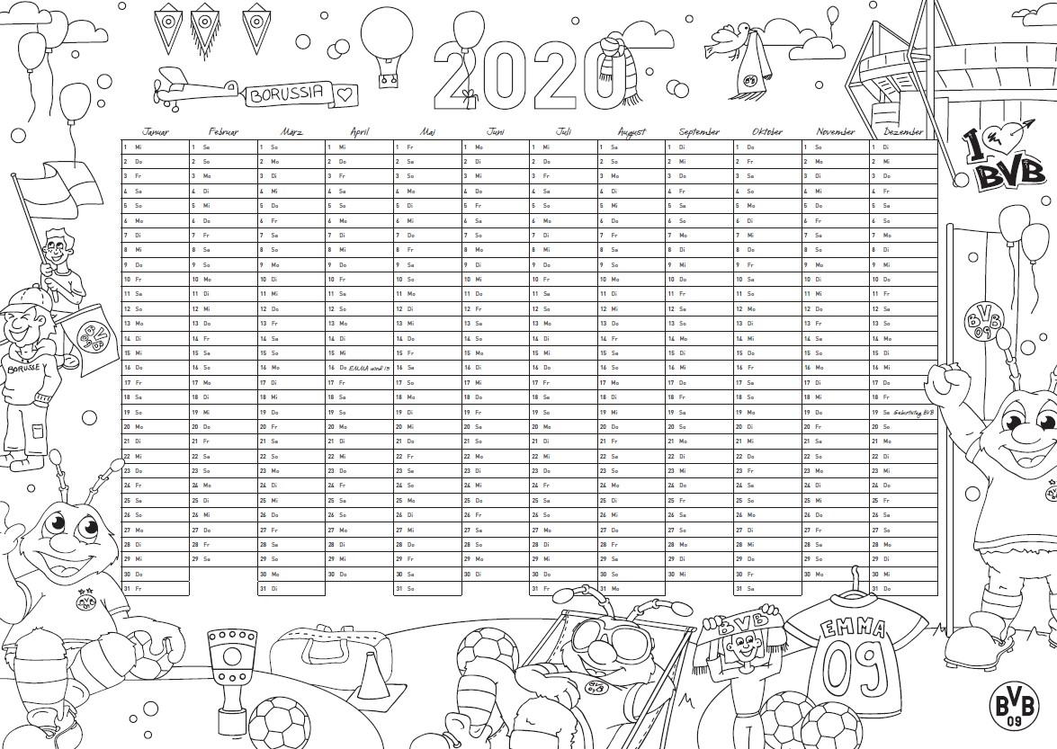 Fussball Ausmalbilder Bvb